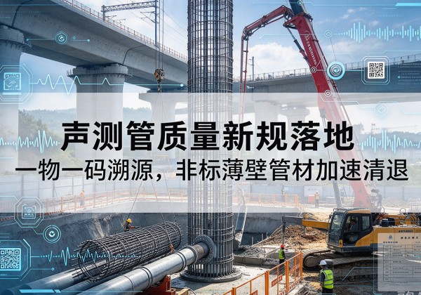 冠县声测管质量新规落地，一物一码溯源，非标薄壁管材加速清退