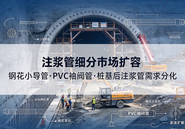 冠县注浆管细分市场扩容，隧道钢花小导管、PVC 袖阀管、桩基后注浆管需求分化